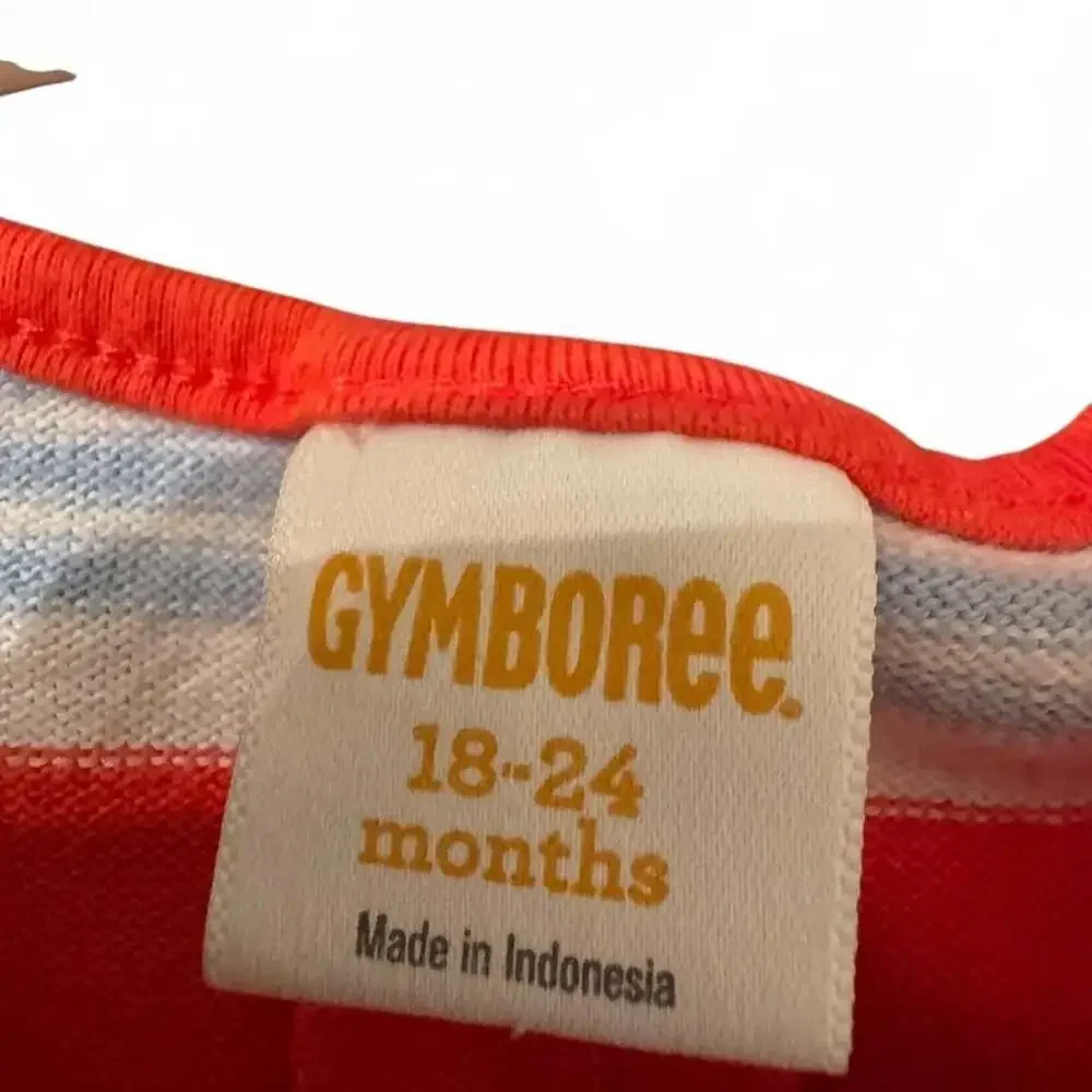 Gymboree Girls Striped Knit Dress with Bow Pockets